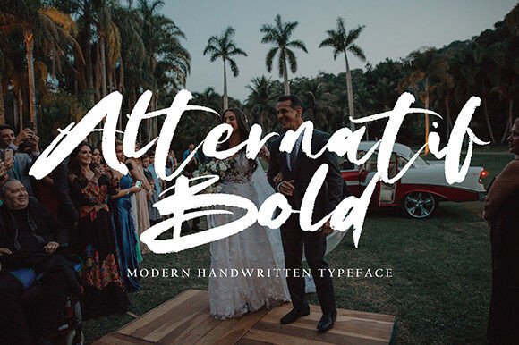 Alternatif Bold: A Sweet Script Font for Joyful Campaign Moments