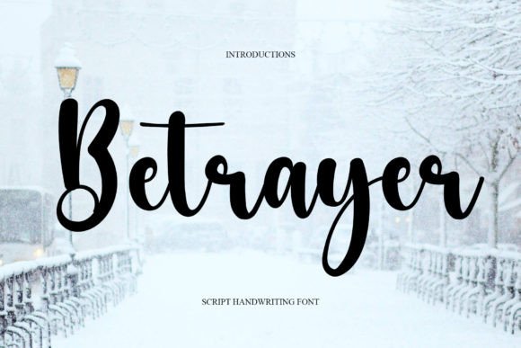 Betrayer: A Handwritten Font That Builds Trust