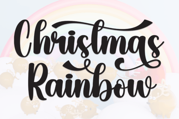 Christmas Rainbow: A Friendly Handwritten Font for Editorial Charm