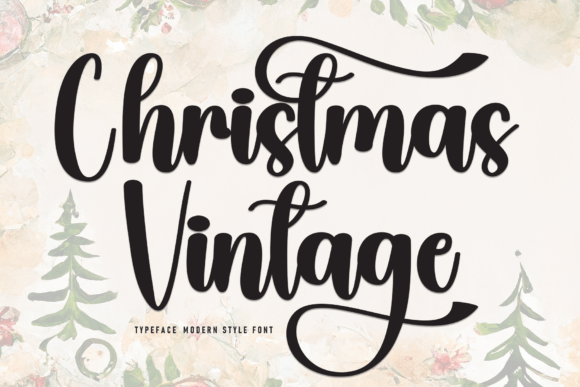 Christmas Vintage Font: A Warm, Elegant Display Typeface for Digital Brands