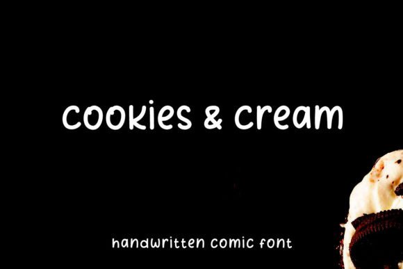 Cookies and Cream: A Handwritten Script Font for Editorial Charm