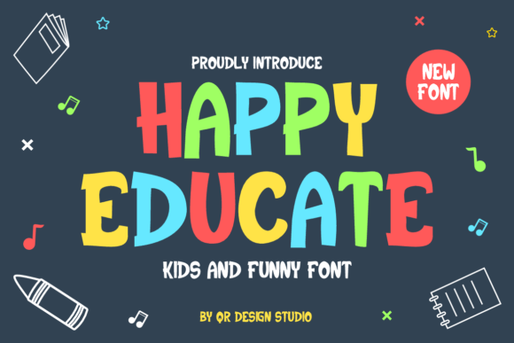 Happy Educate: A Warm, Handwritten Font That Feels Like a Real Person Wrote It