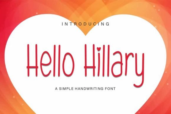Hello Hillary Font: Elegant Handwritten Charm for Makers