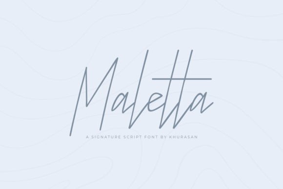 Maletta Script Font for Handmade Labels & Printables