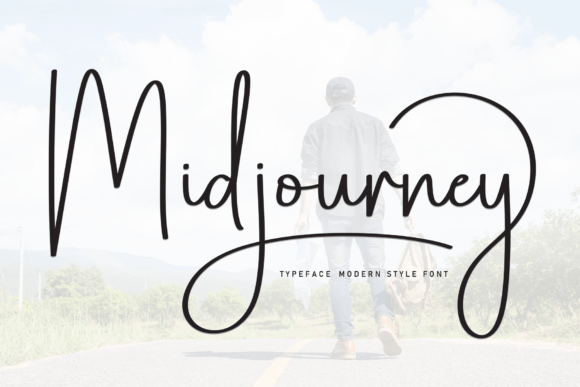 Midjourney: A Refined Script Font for Modern Brand Identity