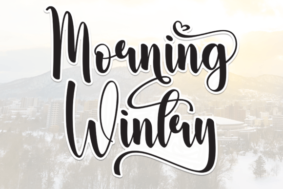 Morning Wintry: A Friendly Handwritten Display Font for Digital Brands