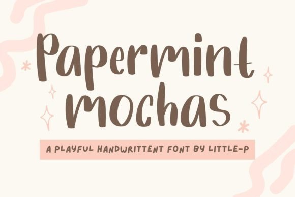 Papermint Mochas: A Playful Script Font for Digital Branding