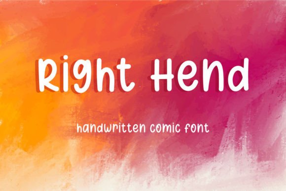 Right Hend: A Friendly Handwritten Font for Editorial Design