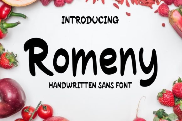 Romeny: A Friendly Handwritten Font for Digital Branding