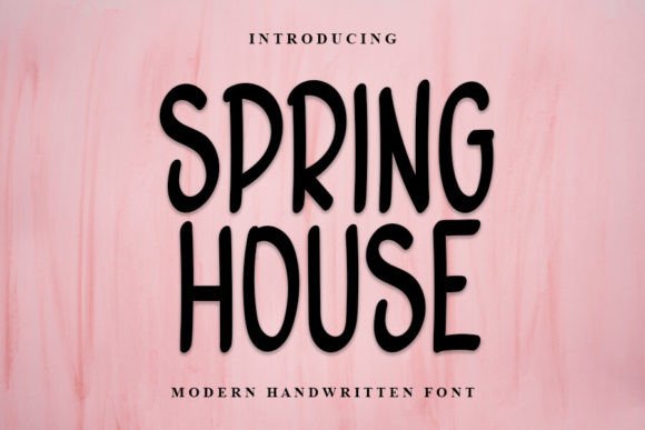 Spring House: A Handwritten Font That Feels Human, Not Hectic