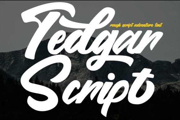 Tedgar Script Font: Handwritten Charm for Real Handmade Products