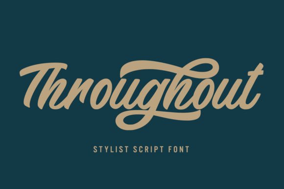 Throughout: A Thoughtful Script Font for Editorial Moments