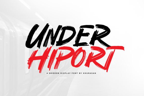 Under Hiport: A Bold Brush Script Font for Handmade Brands