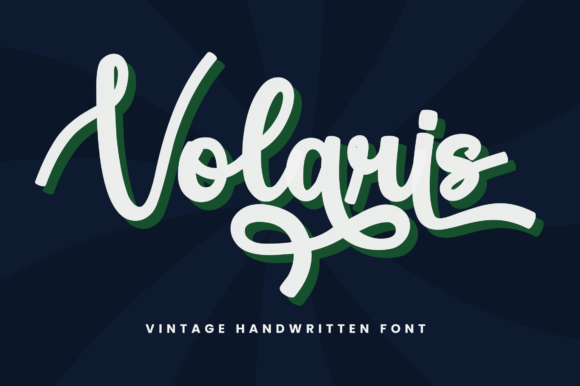 Volaris: A Vintage Script Font for Editorial Elegance